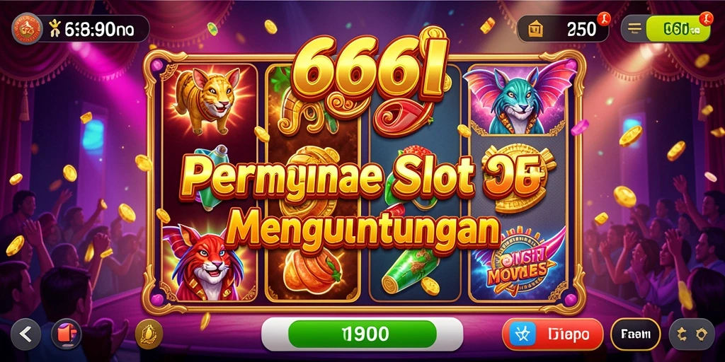 Tampilan gameplay slot 666I yang penuh warna dan menarik.