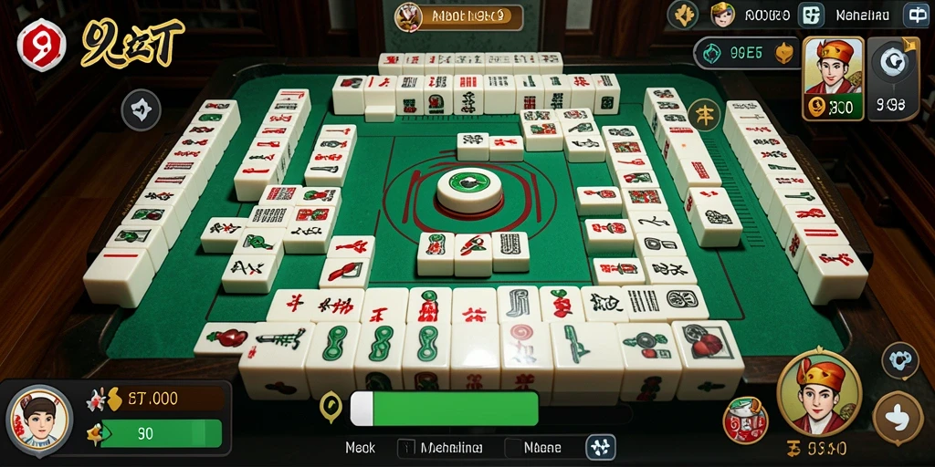Tampilan gameplay Mahjong yang menarik di 9ET, penuh warna dan tantangan.