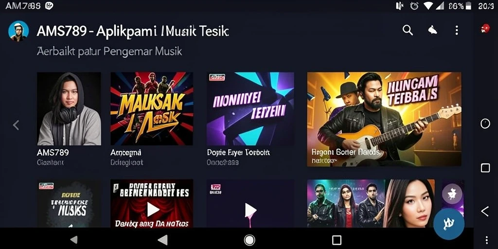 Tampilan menarik dari gameplay AMS789 saat menikmati musik.