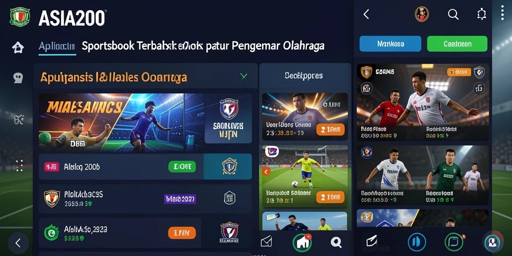 Tampilan menarik dari gameplay ASIA200 dalam taruhan olahraga.