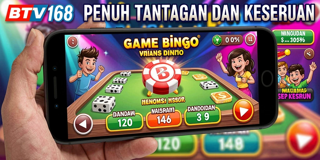 Tampilan gameplay seru BTV168 saat permainan Bingo berlangsung.