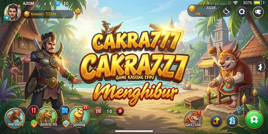 Tampilan gameplay seru dari CAKRA777 yang penuh warna.