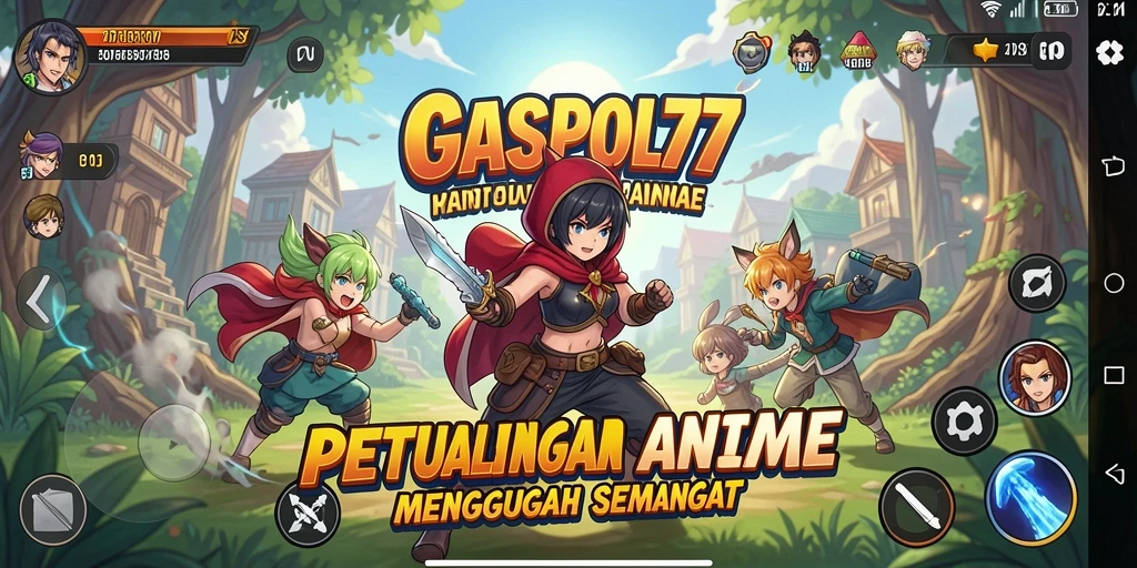 Tampilan gameplay GASPOL77 yang memukau dengan aksi karakter Anime.