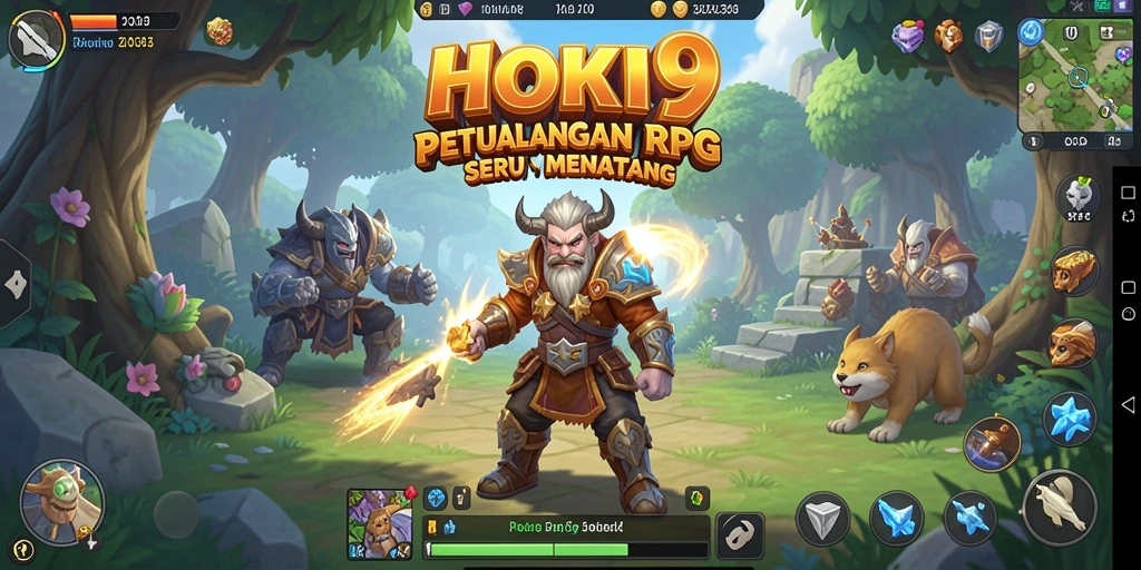 Tampilan gameplay HOKI9 yang seru dalam dunia RPG.