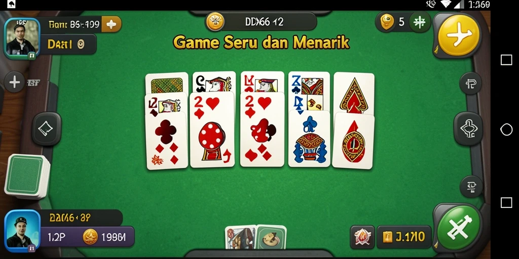 Screenshot menampilkan pemain sedang berkompetisi dalam game Domino IDX66.