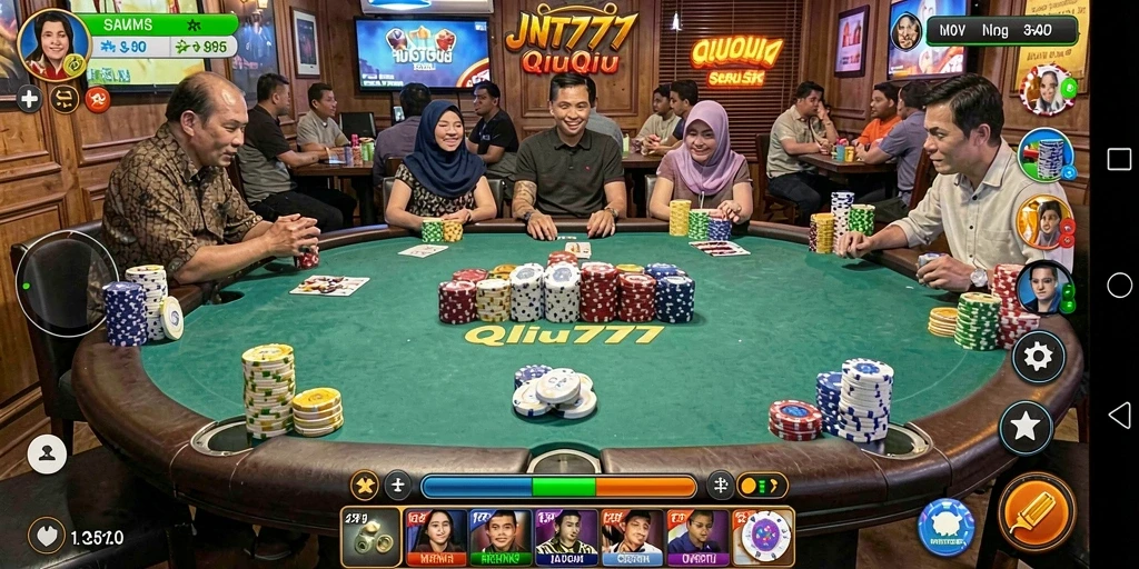 Gameplay QiuQiu yang menegangkan dan menyenangkan.