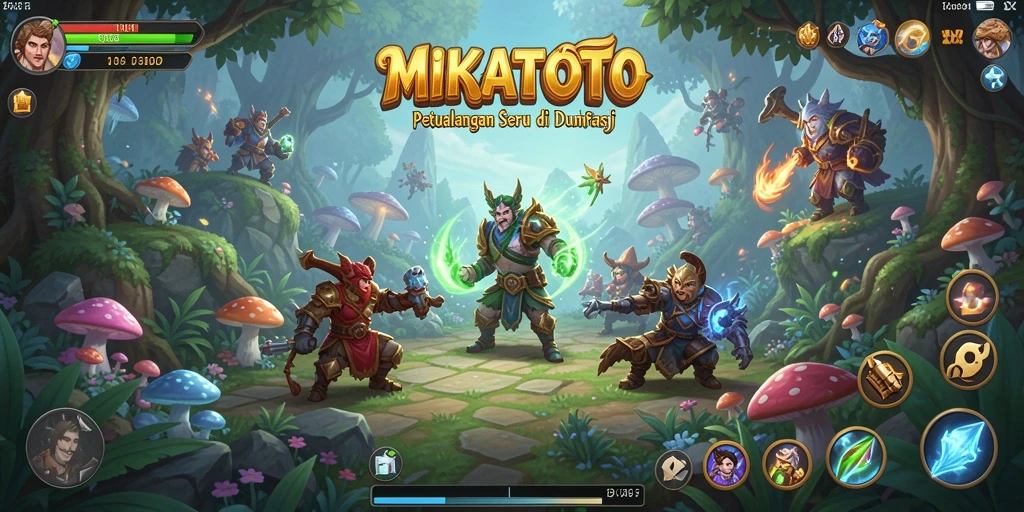 Gambaran gameplay MIKATOTO yang penuh aksi dan petualangan.