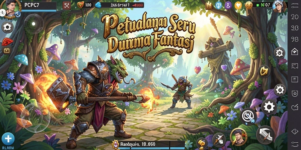 Gameplay seru PCPC7 dengan petualangan menantang dan lingkungan menawan.