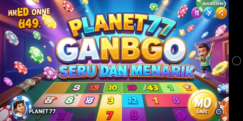 Tampilan gameplay Bingo yang mengasyikkan di PLANET77.