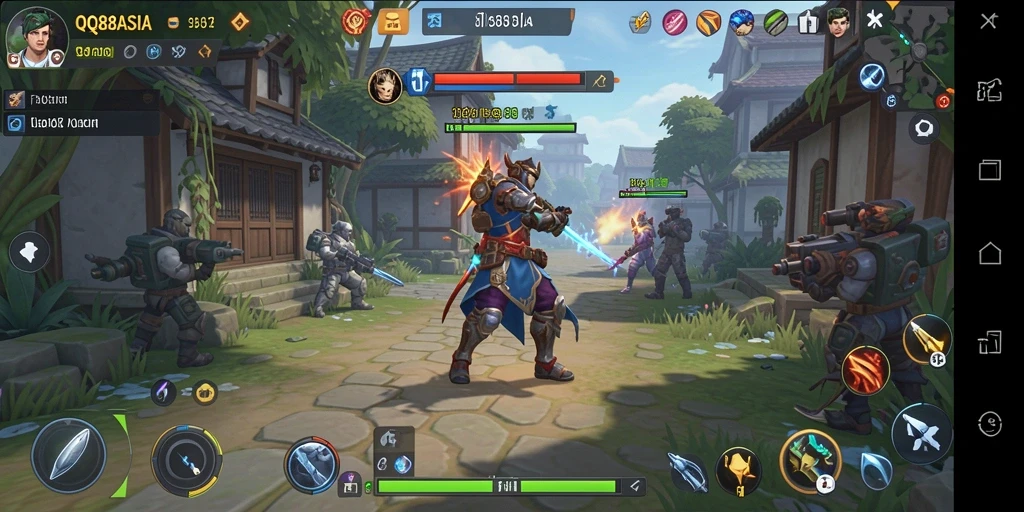 Tampilan utama gameplay <strong>QQ88ASIA</strong> yang menampilkan simulasi interaktif.
