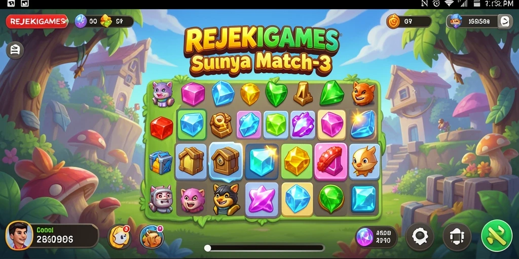 Gameplay REJEKIGAMES yang seru dan penuh warna.