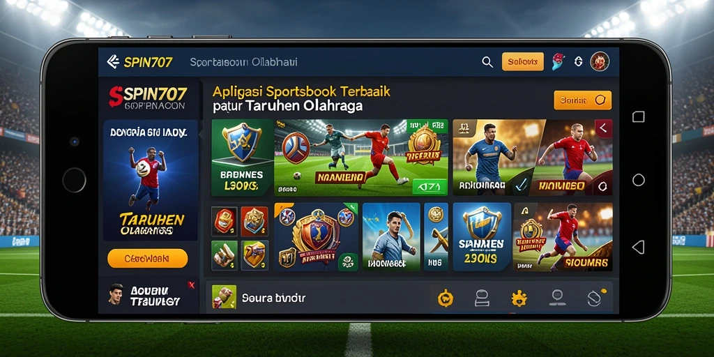 Tampilan menarik dari gameplay taruhan olahraga di SPIN707.