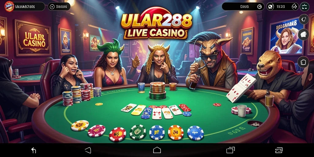 Screenshot gameplay ULAR288 menampilkan aksi seru Live Casino.